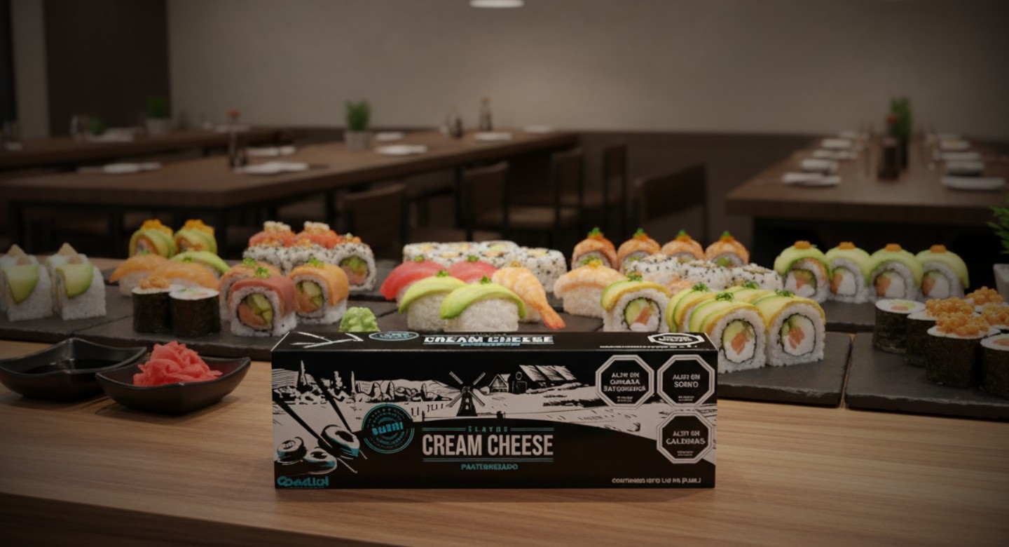 Queso crema por mayor para sushi